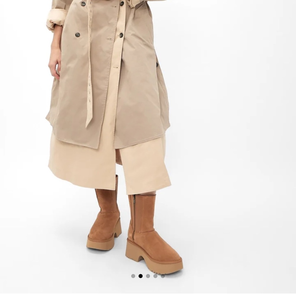 New Women’s UGG Classic Twin Seam New Heights boots (Chestnut) - Picture 5 of 11